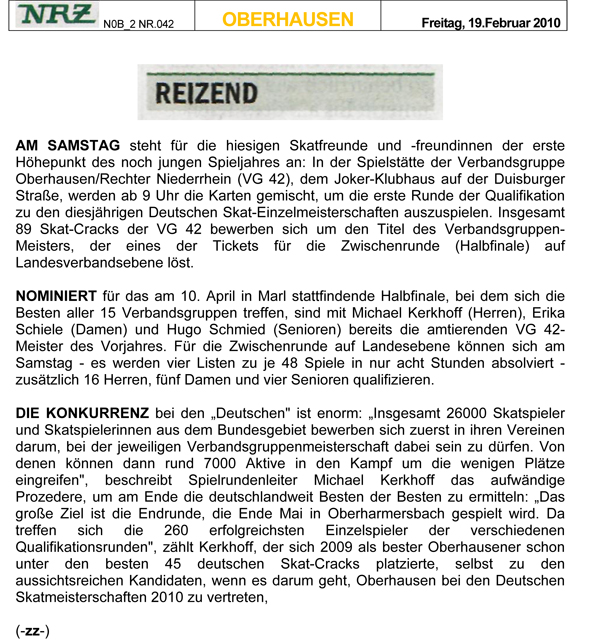 NRZ - Nr 042 NOB_2 - Lokales aus Oberhausen - Freitag den 19_Februar_2010-Vorbericht EM