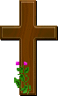 Kreuz Holz Blume
